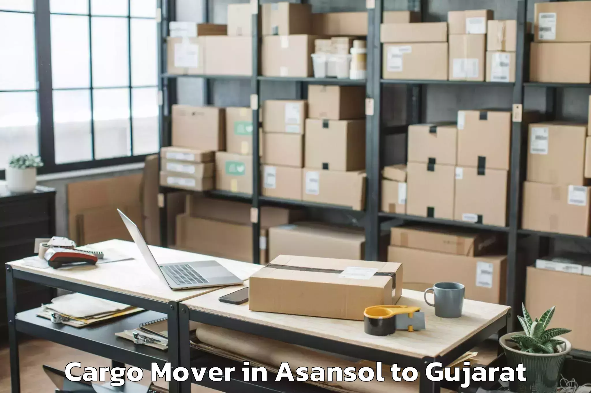 Easy Asansol to Gujarat Ayurved University Jam Cargo Mover Booking